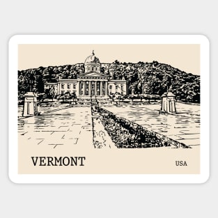 Vermont State USA Sticker